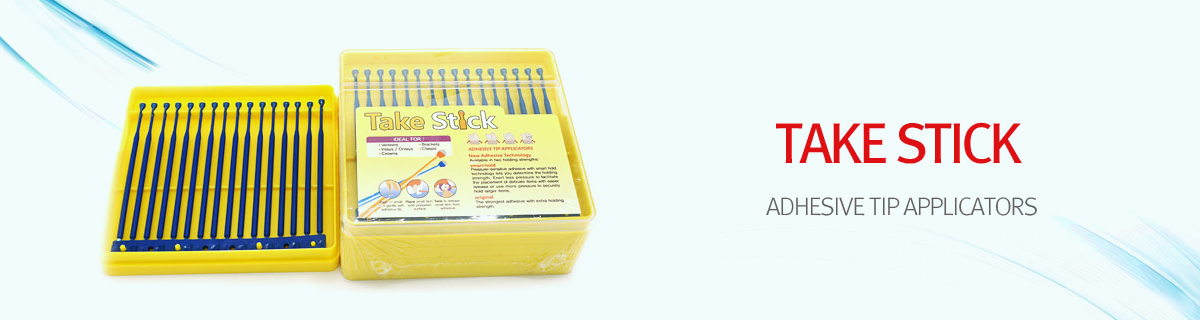 take stic adhesive tip applicators