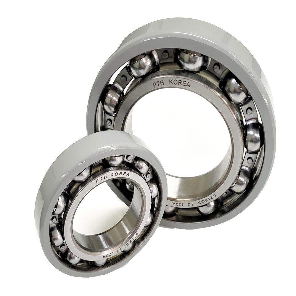 INSULATED DEEP GROOVE BALL BEARING RIVET STEEL CAGE