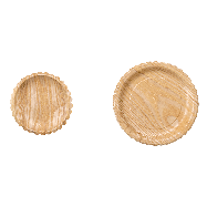 BELLESOME Eco Friendly Zero Waste Sustainable Wooden Camping Plates & Party Dishes