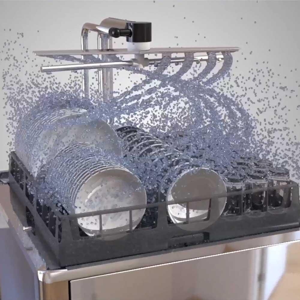 Rack conveyor dishwasher