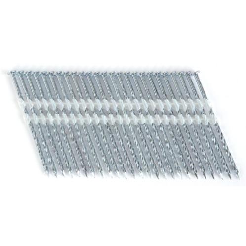 PLASTIC COLLATED STRIP NAILS, 21 DEGREE, FULL ROUND HEAD